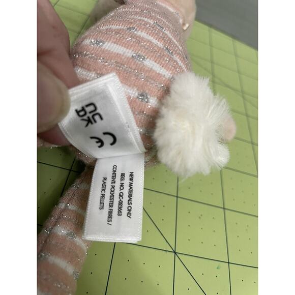 Jellycat London Shimmer Party Bunny Rabbit Pink Plush Stuffed Animal 9” Inches - Picture 7 of 10